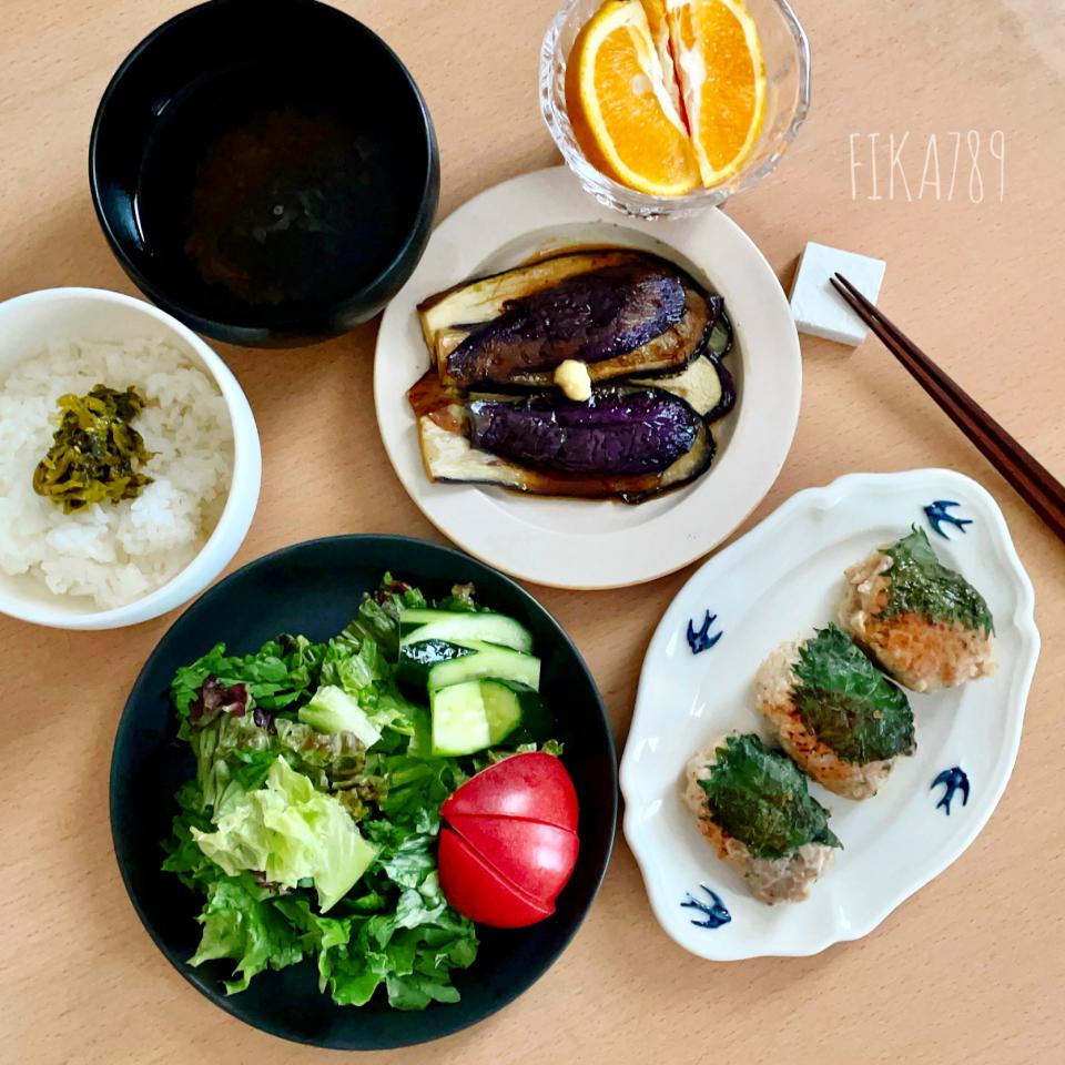 大葉巻き巻き 鶏つくね